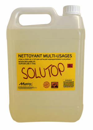 SOLUTOP – Nettoyant multi-usages professionnel pour toutes les surfaces lavables