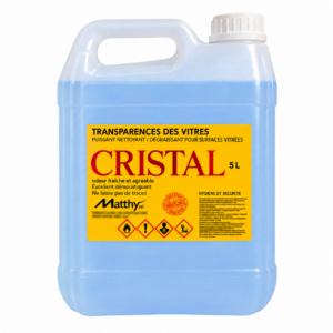 CRISTAL – Nettoyant professionnel pour vitres, miroirs et surfaces vitrées