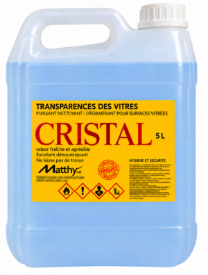CRISTAL – Nettoyant professionnel pour vitres, miroirs et surfaces vitrées