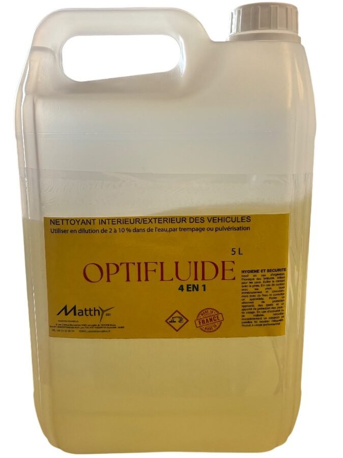 OPTIFLUIDE - Nettoyant professionnel pour les intérieurs des véhicules