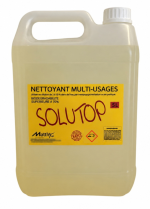 SOLUTOP – Nettoyant multi-usages professionnel pour toutes les surfaces lavables