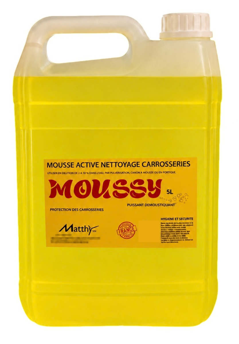 MOUSSY - Shampoing moussant professionnel pour carrosseries
