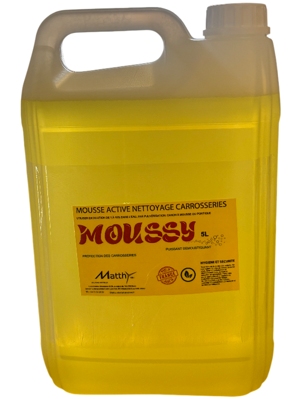 MOUSSY - Shampoing moussant professionnel pour carrosseries